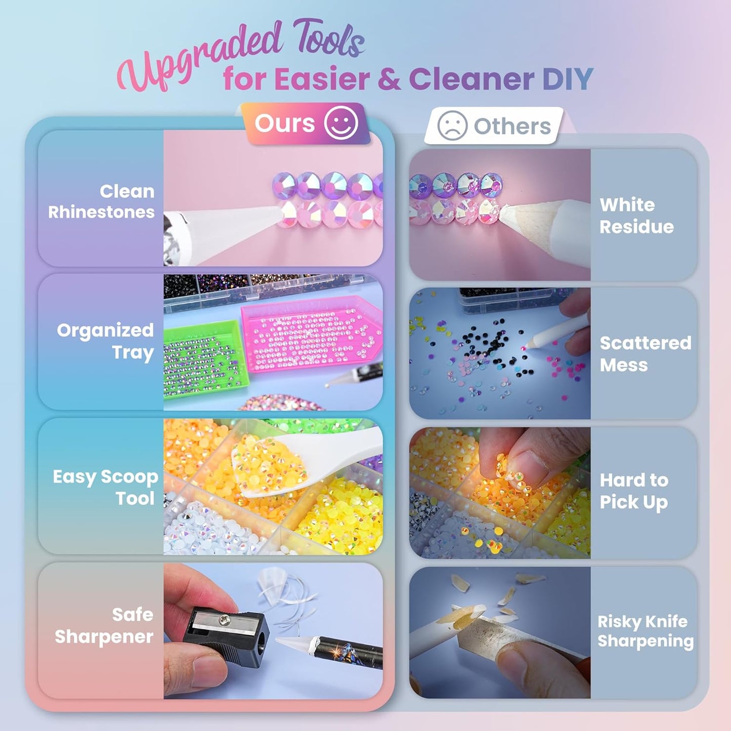35000 Pcs Resin Jelly Rhinestones Kit, Multicolor 3mm Flatback Rhinestones with 4 Pcs B7000 Jewelry Glue & Tools, All-in-One Bedazzling Kit for DIY Arts & Crafts Gifts