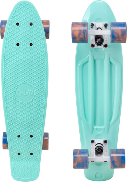 22" Complete Mini Cruiser Plastic Skateboard