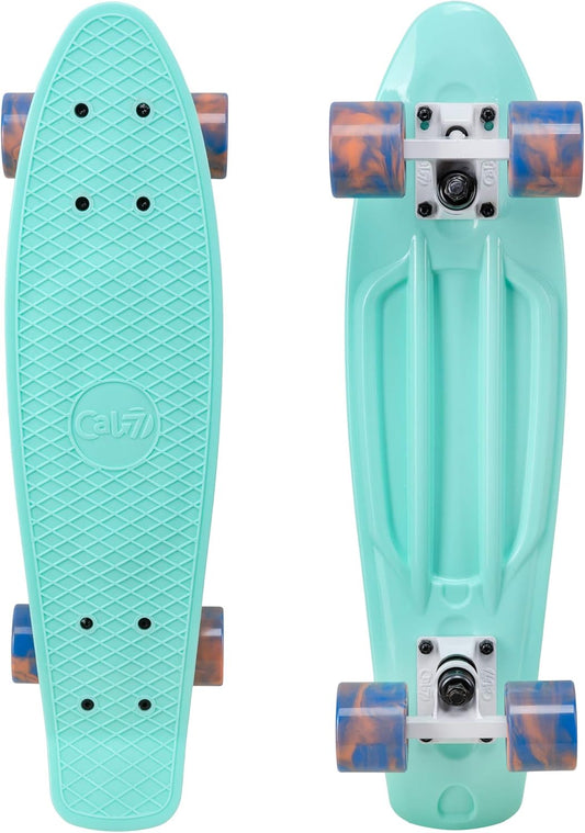 22" Complete Mini Cruiser Plastic Skateboard