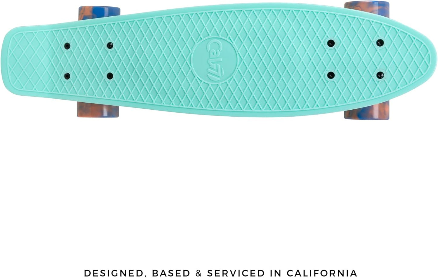22" Complete Mini Cruiser Plastic Skateboard