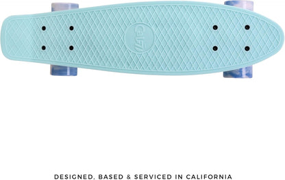 22" Complete Mini Cruiser Plastic Skateboard