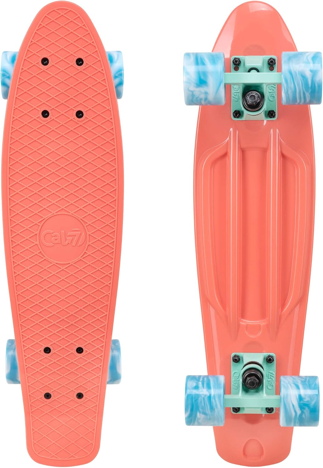 22" Complete Mini Cruiser Plastic Skateboard