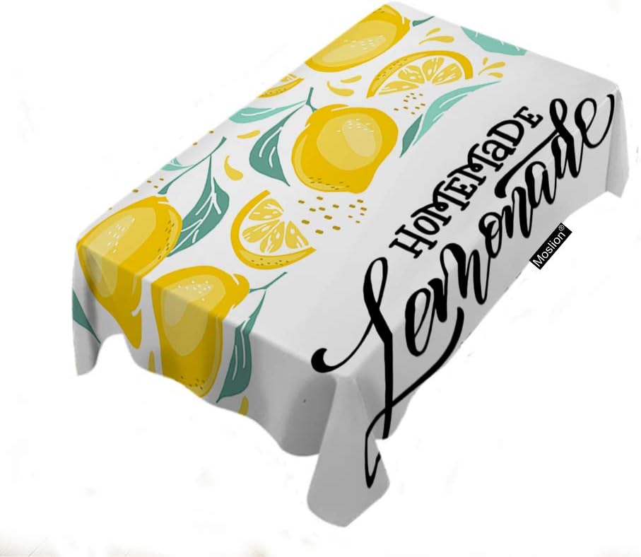 Lemon Tablecloth 52x70 Inch Rectangle Tablecloth