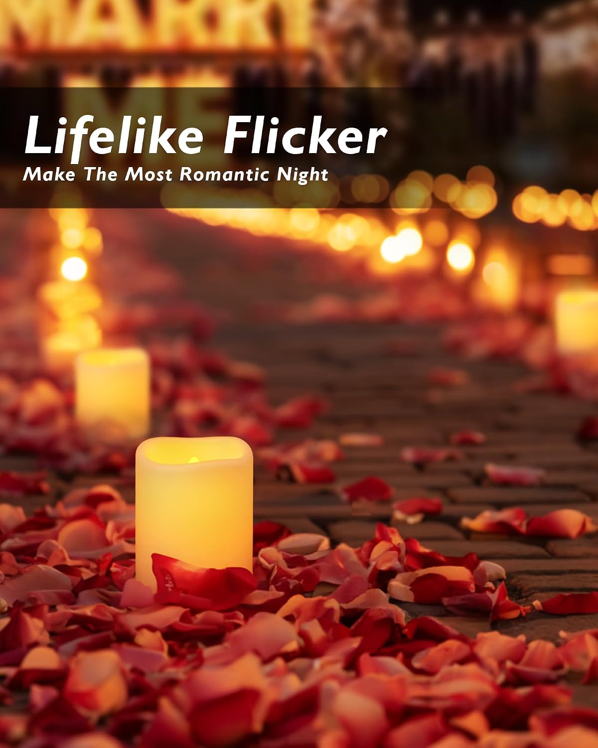 24 Pack Ivory Flameless Flickering LED Votive Tealights Candles | Battery operated, 200+ hr runtime, amber yellow glow, ivory shell, 1.5"D, 1.6"H for wedding, Halloween & Christmas decor