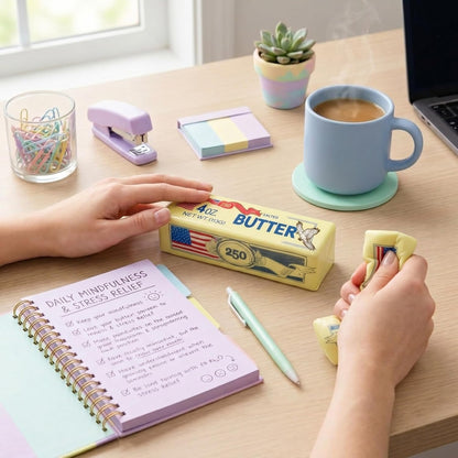 2026 New 250th Anniversary Eagle USA Butter Stick Squishy – Slow Rising Desk Stress Relief Fidget Butter, Soft Squeeze Rebound Butter Stick for Office & Study,Creamy Yellow