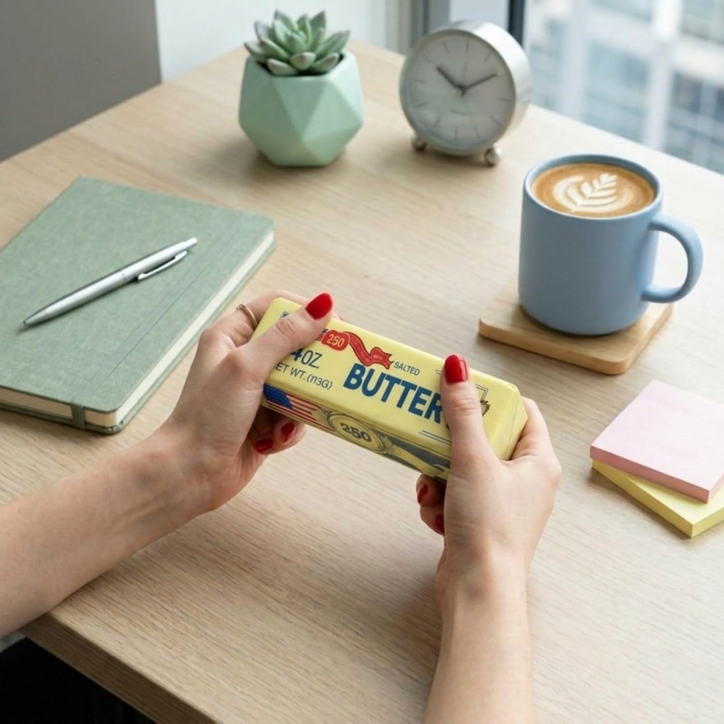 2026 New 250th Anniversary Eagle USA Butter Stick Squishy – Slow Rising Desk Stress Relief Fidget Butter, Soft Squeeze Rebound Butter Stick for Office & Study,Creamy Yellow