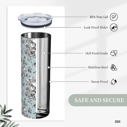 Lemon Tumbler Stainless Steel Vacuum Insulated Coffee Mugs Cup Travel Mug 20 OZ For Home Office Sport Party Gifts…