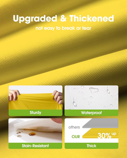 Plastic Table Cloth Disposable 6 Pack, 54 x 108 Inch Table Cloths, Easter Party, Decorative Tablecloths, Rectangle, Lemon, Pastel Plastic Cover, Waterproof, Yellow