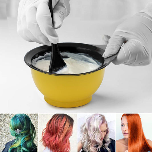 Hair Color Mixing Bowl, 1 pcs Hair Color Bowl Color Mixing Tint Bowl, Professional Dyeing Coloring Tool Set Kit for Salon Hairdressing, Light Plastic DIY Mixer