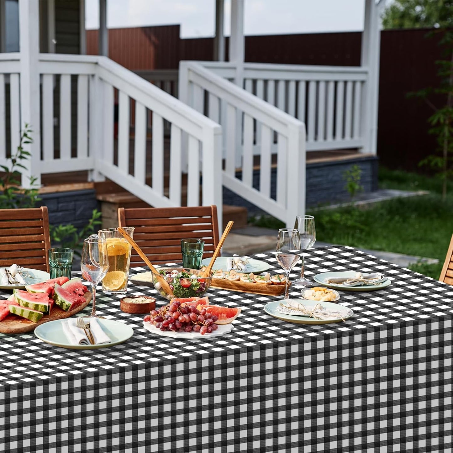 3 Pcs Yellow Gingham Tablecloth Decorations, Disposable Plastic Yellow Checkered Tablecloth Buffalo Plaid Table Cover for Baby Shower Bridal Wedding Birthday Party Supplies,54 x 108 Inch