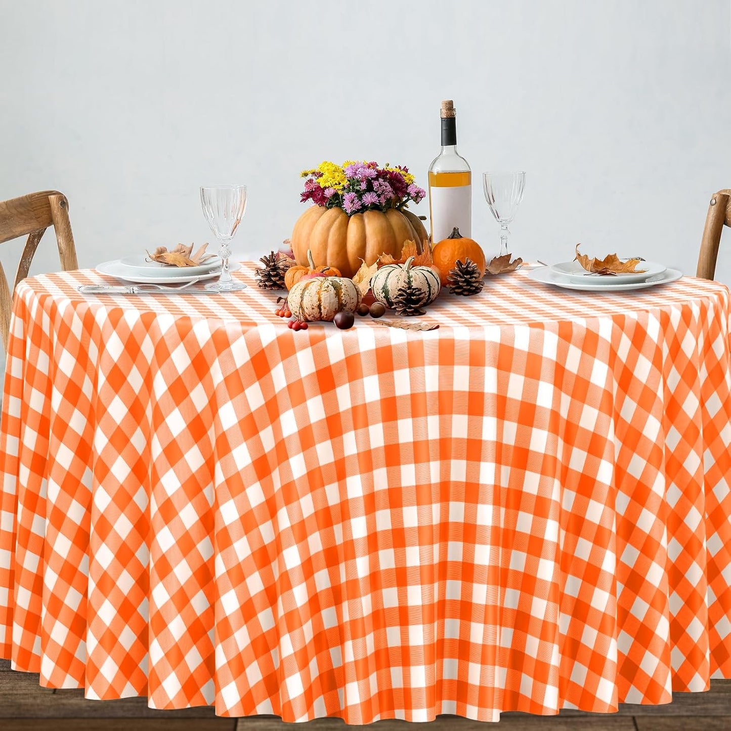 3 Pcs Yellow Gingham Tablecloth Decorations, Disposable Plastic Yellow Checkered Tablecloth Buffalo Plaid Table Cover for Baby Shower Bridal Wedding Birthday Party Supplies,54 x 108 Inch