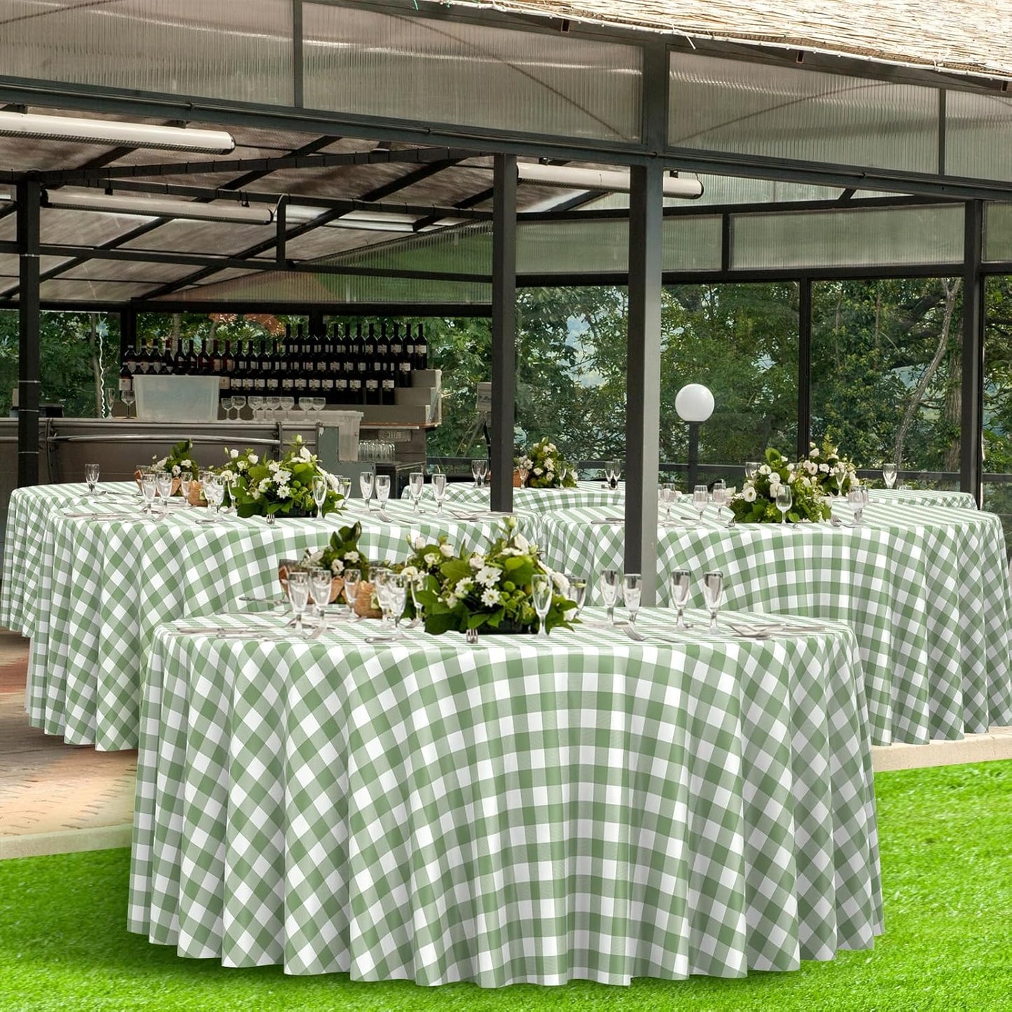 3 Pcs Yellow Gingham Tablecloth Decorations, Disposable Plastic Yellow Checkered Tablecloth Buffalo Plaid Table Cover for Baby Shower Bridal Wedding Birthday Party Supplies,54 x 108 Inch