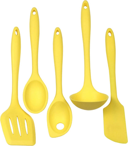 Premium Silicone Basting Spoon, 11", Yellow
