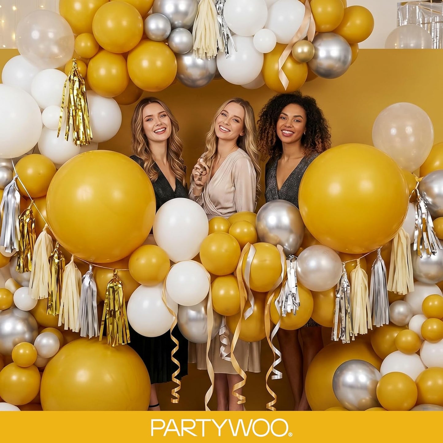 Mustard Yellow fall Balloons 120pcs Different Sizes | Balloons for Birthday Sunflower Little Cutie Thanksgiving Bridal Shower Party Decorations Yellow-F57