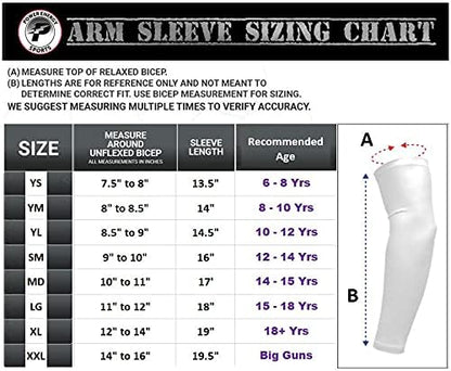 Yellow Ice Cream Drip Sprinkles Football Baseball Compression Arm Sleeve, Adult Youth Sizes