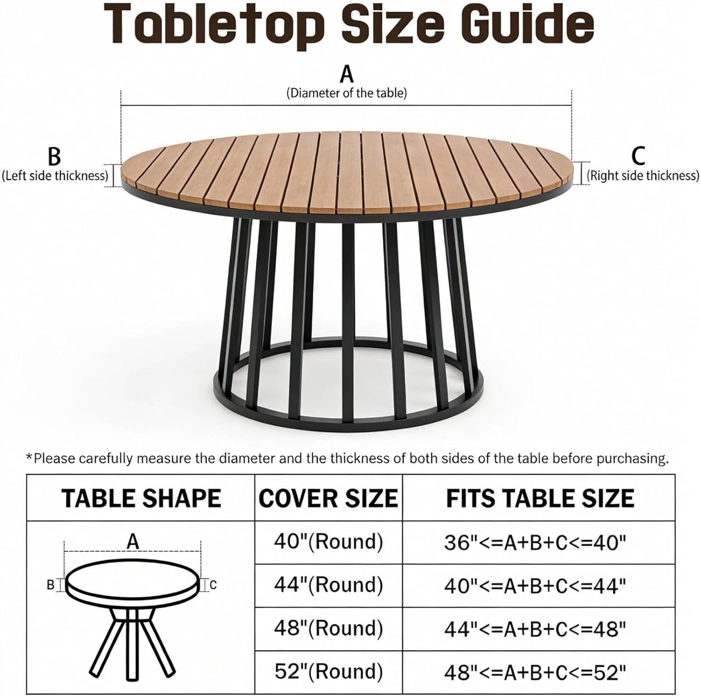 Lemon Round Fitted Tablecloth with Elastic Edge Spring Summer Yellow Lemonade Stand Circle Table Cloth for 40-44" Tables Wipeable Waterproof Lemon Party Outdoor Table Cover for Picnic Dining Patio