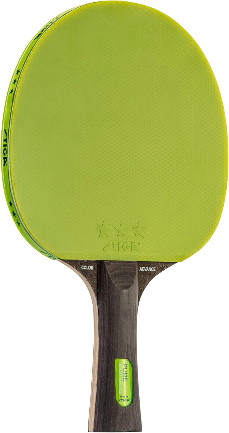 Pure Color Advance Performance-Level Table Tennis Racket (Yellow)
