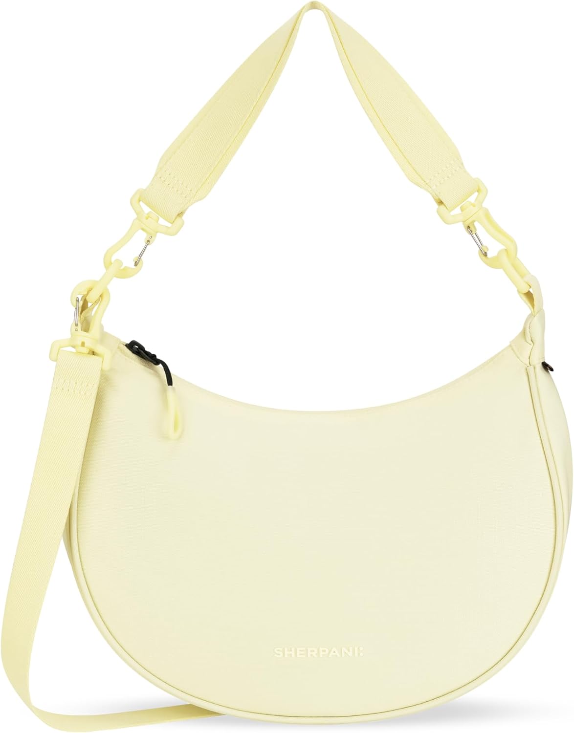 Mina, Medium Crescent Bag, Shoulder Bag for Women | Lightweight Half Moon Crossbody Purse, Casual Cross Body Pack, Nylon Travel Handbag for Women, RFID Protection, Travel Gift