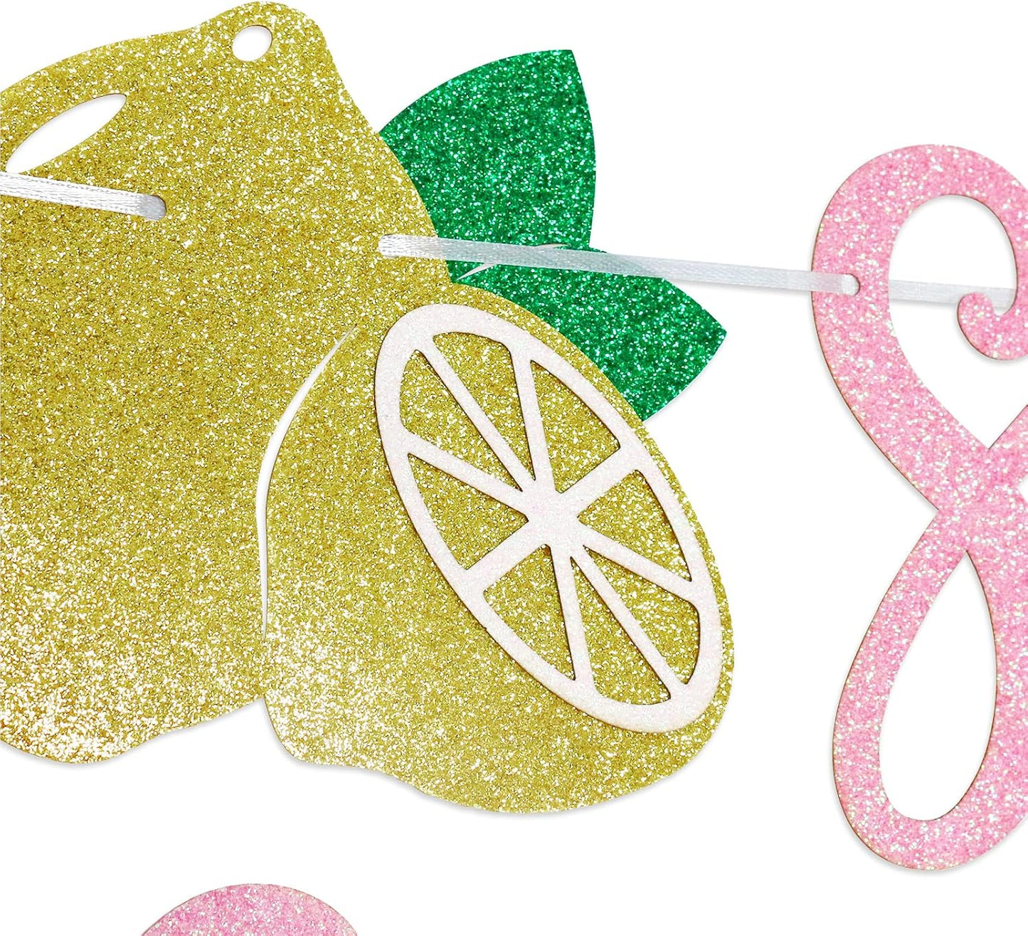 She Found Her Main Squeeze Banner, Rose Glitter | Lemon Themed Bridal Shower Decorations, Bachelorette Party Sign, Wedding Engagement Party Supplies