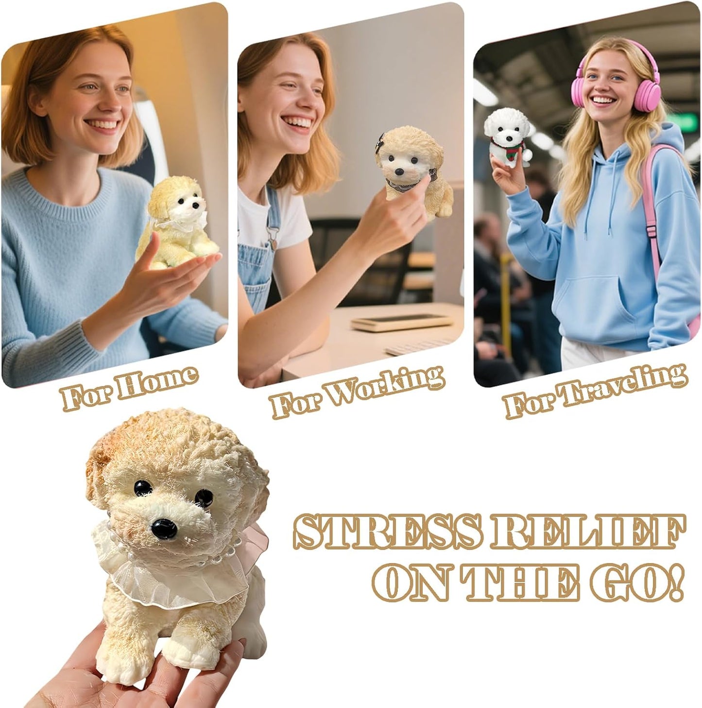 Big Taba Squishy Dog, Extra-Large Size Squishy Dog Stress Relief Toy for Adult/Kids, Cute & Soft Teddy Dog Design, Perfect Squeeze Toys Gift for Relaxation and Fun, Easter Basket fillers (Yellow)