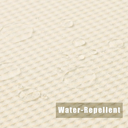 Waffle Weave Small Stall Fabric Shower Curtain 36x72 inch,Beige Narrow Rv Camper Shower Curtain Waterproof,Heavy Duty Textured Washable Shower Curtains for Bathroom with Hooks