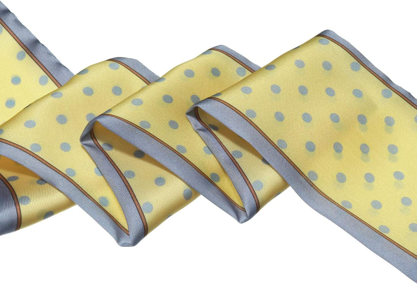 50s Ribbon Skinny Scarf Lovely Polka Dots Pattern for Bags Hair Band Neck Wraps