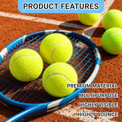 Tennis Balls 6 Pack Training Tennis Balls,High Elasticity Practice Tennis for Beginner, Exercise Playing Balls for Pet Dog