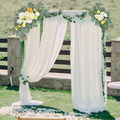 Yellow White Artificial Arch Flowers for Wedding Arch Decor | Floral Garland for Arch Party Backdrop Decor, Bridal Shower, Baby Shower and Reception (Yellow)