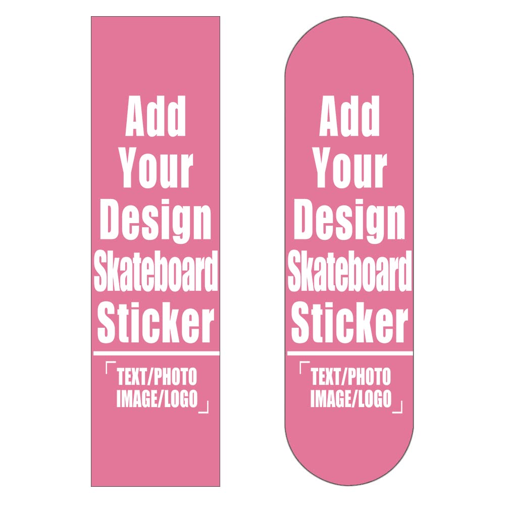 Custom Skateboard Grip Tape Sheet for Rollerboard, Personalized Waterproof Scooter Stickers, Longboard Griptape Add Your Picture 9x33 Inch, Yellow