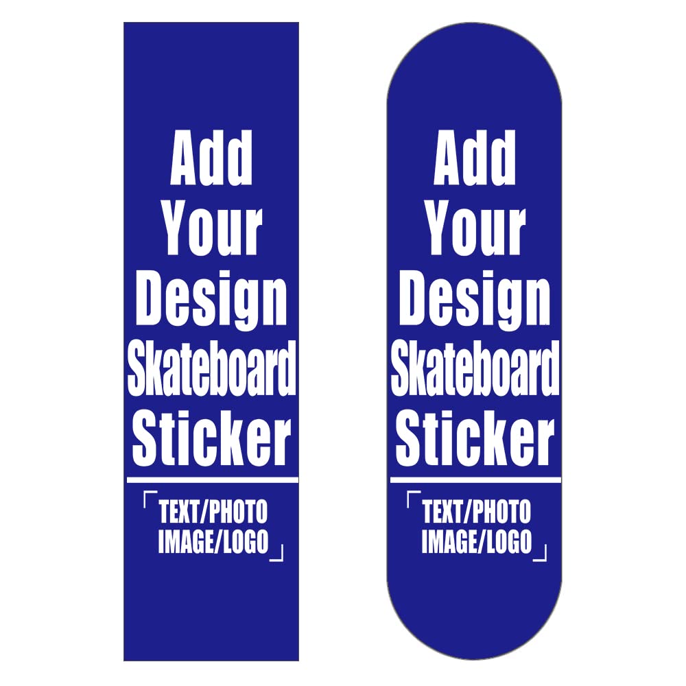 Custom Skateboard Grip Tape Sheet for Rollerboard, Personalized Waterproof Scooter Stickers, Longboard Griptape Add Your Picture 9x33 Inch, Yellow