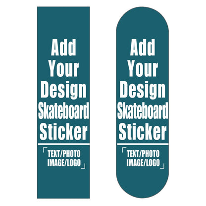 Custom Skateboard Grip Tape Sheet for Rollerboard, Personalized Waterproof Scooter Stickers, Longboard Griptape Add Your Picture 9x33 Inch, Yellow