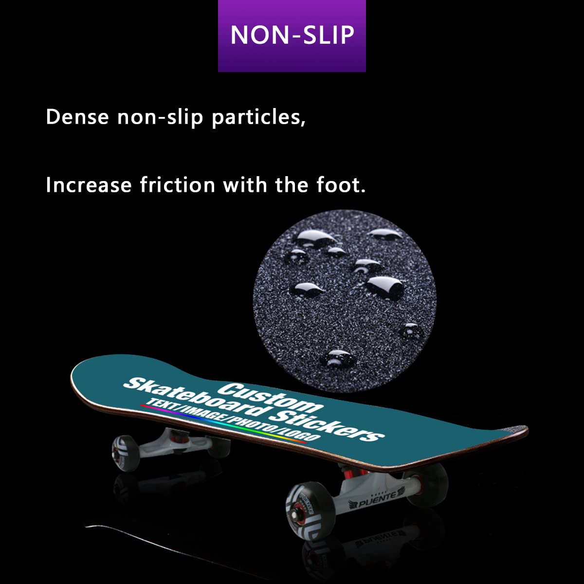 Custom Skateboard Grip Tape Sheet for Rollerboard, Personalized Waterproof Scooter Stickers, Longboard Griptape Add Your Picture 9x33 Inch, Yellow