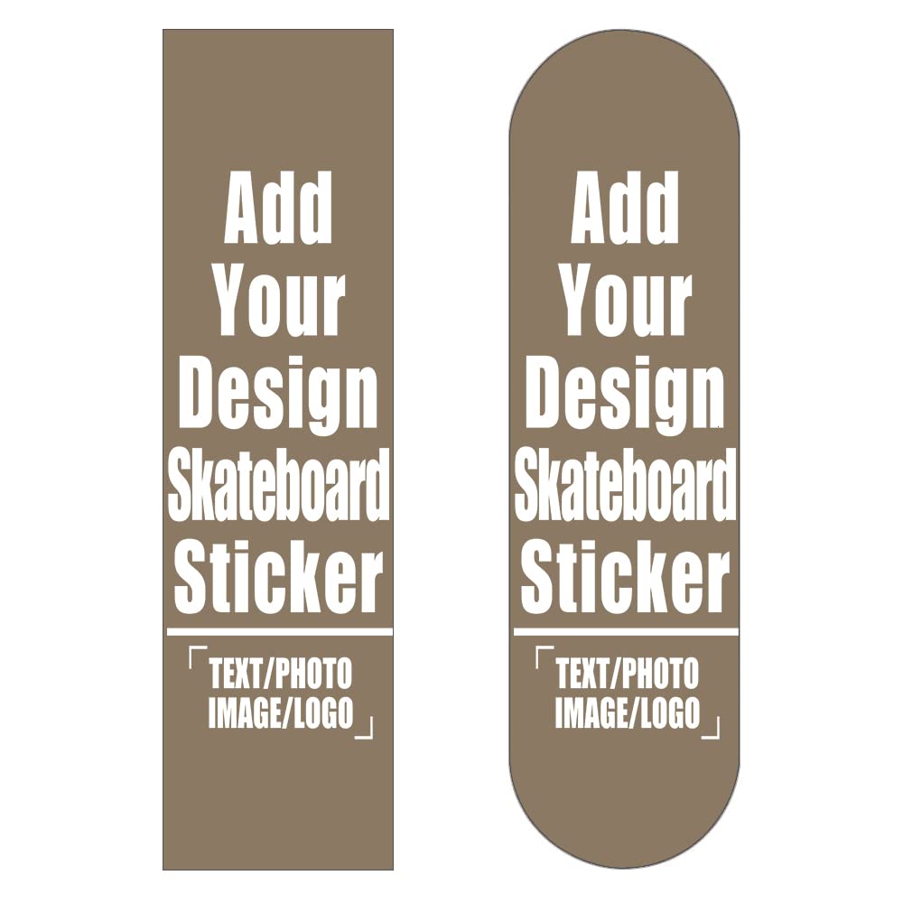 Custom Skateboard Grip Tape Sheet for Rollerboard, Personalized Waterproof Scooter Stickers, Longboard Griptape Add Your Picture 9x33 Inch, Yellow