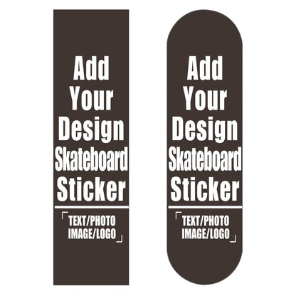 Custom Skateboard Grip Tape Sheet for Rollerboard, Personalized Waterproof Scooter Stickers, Longboard Griptape Add Your Picture 9x33 Inch, Yellow