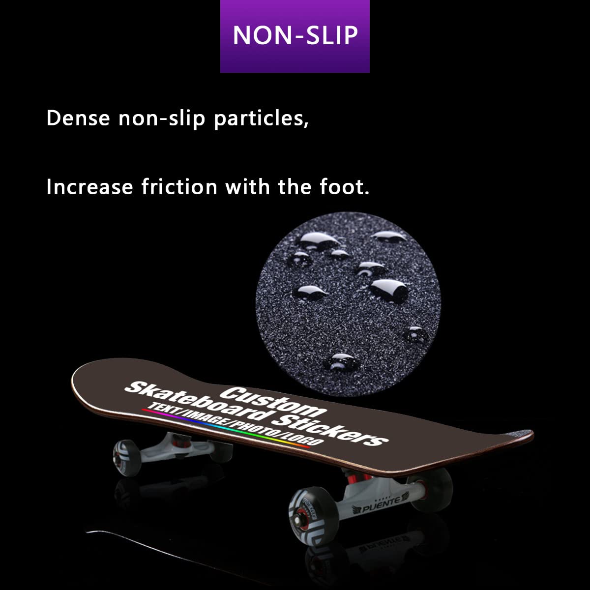 Custom Skateboard Grip Tape Sheet for Rollerboard, Personalized Waterproof Scooter Stickers, Longboard Griptape Add Your Picture 9x33 Inch, Yellow