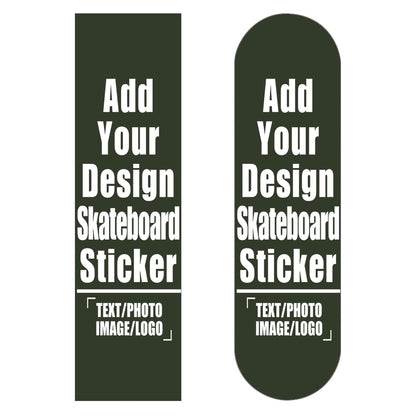 Custom Skateboard Grip Tape Sheet for Rollerboard, Personalized Waterproof Scooter Stickers, Longboard Griptape Add Your Picture 9x33 Inch, Yellow