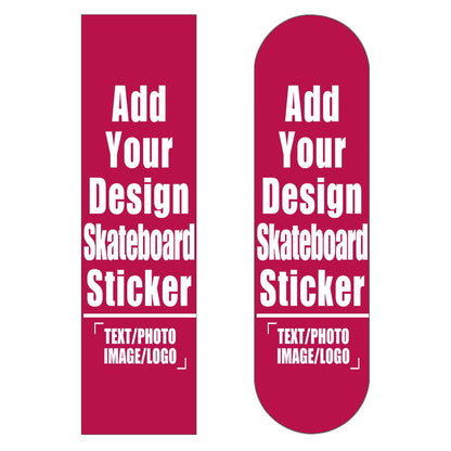 Custom Skateboard Grip Tape Sheet for Rollerboard, Personalized Waterproof Scooter Stickers, Longboard Griptape Add Your Picture 9x33 Inch, Yellow
