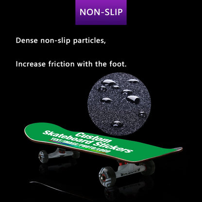 Custom Skateboard Grip Tape Sheet for Rollerboard, Personalized Waterproof Scooter Stickers, Longboard Griptape Add Your Picture 9x33 Inch, Yellow