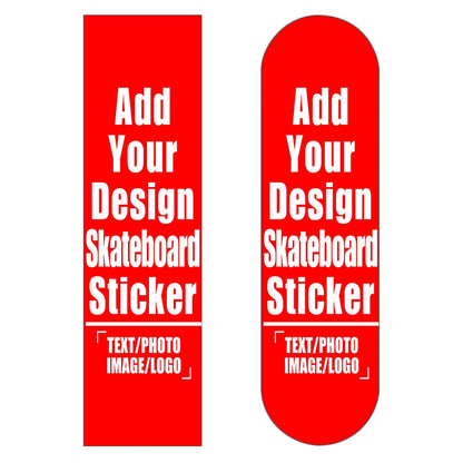 Custom Skateboard Grip Tape Sheet for Rollerboard, Personalized Waterproof Scooter Stickers, Longboard Griptape Add Your Picture 9x33 Inch, Yellow