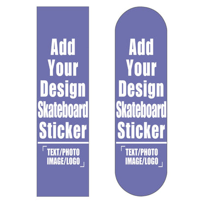 Custom Skateboard Grip Tape Sheet for Rollerboard, Personalized Waterproof Scooter Stickers, Longboard Griptape Add Your Picture 9x33 Inch, Yellow