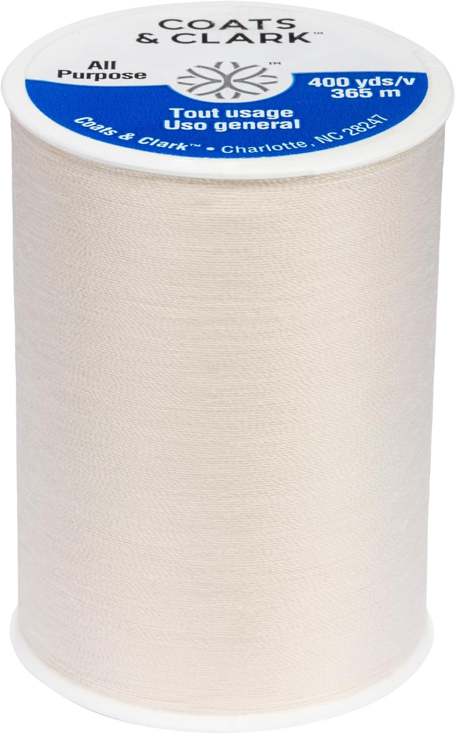 Dual Duty All-Purpose Natural Thread 400 Yards 1 Spool of Yarn