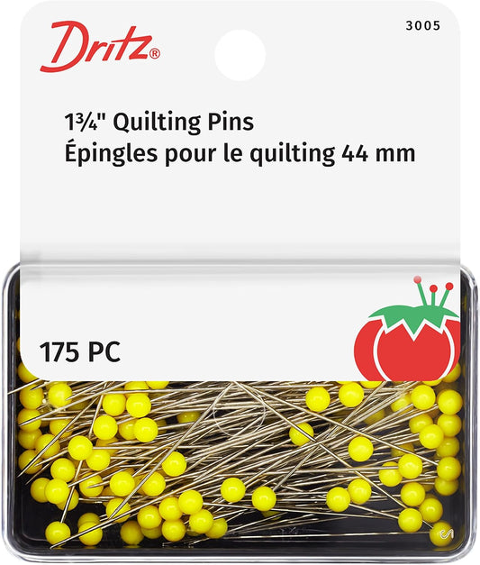 3005 Quilting Pins, 1-3/4-Inch, Yellow (175-Count)