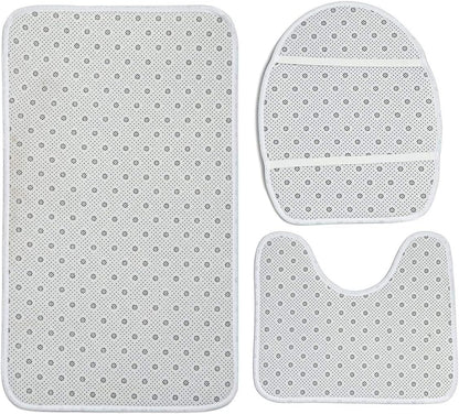 Happy Birthday 4PCS Shower Curtains Set with Toilet Lid Cover Non-Slip Rugs, Birthday Cake Waterproof Shower Curtain Set for Bathroom with 12 Hooks 66x72 in