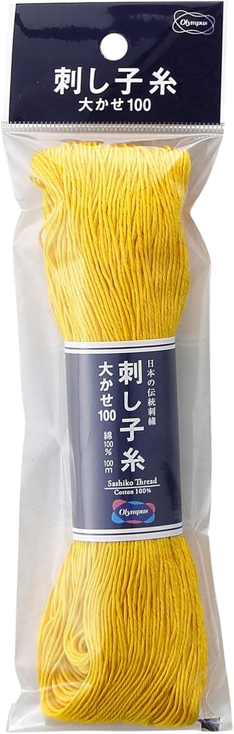 Sashiko Large Skein 111yds Thread, Yellow