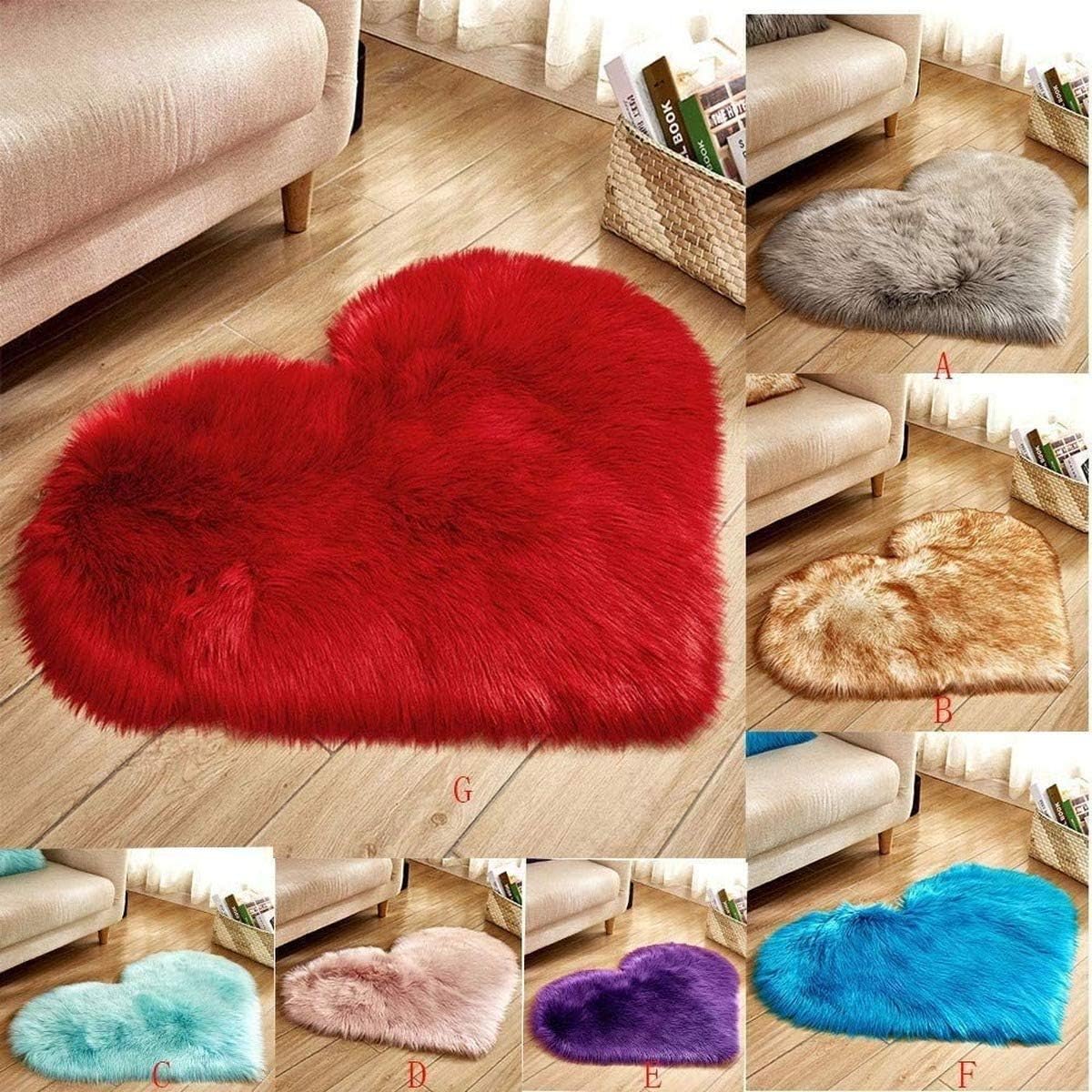 Fluffy Area Rugs,Soft Faux Sheepskin Fur Area Rugs for Sofa Floor Mat Plush, Pink Shag Rug for Girls Bedroom,Fuzzy Chair Couch Cover Carpet for Kid's Room, Home Decor (Light Yellow,1x1.3ft)