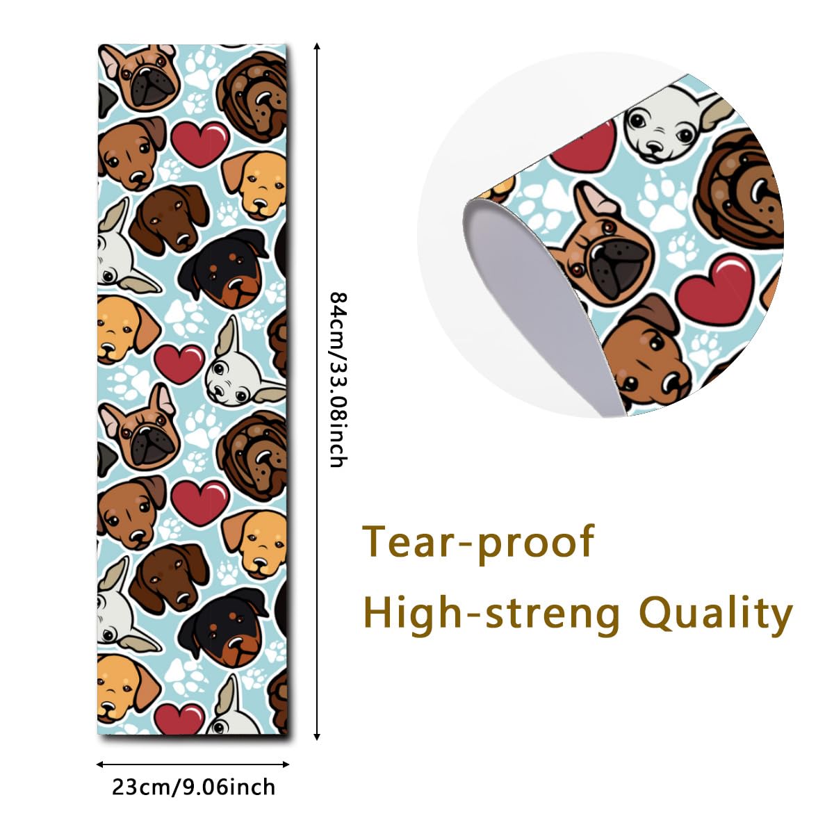Personalized Skateboard Grip Tape Add Your Photo/Text, Custom Waterproof Skateboard Stickers Customized Gifts for Boyfriends Boys, Yellow