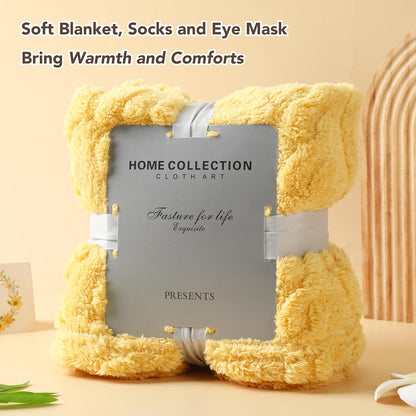 Get Well Soon Gifts, 11PCS Birthday Gifts for Women with Blanket, Care Package for Women, Thinking of You Gifts, Sympathy Gift Baskets, Self Care Gift - Brighten Her Day