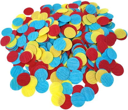 1 Inch Yellow Ivory Party Scatter Table Decoration for Baby Shower Ombre Yellow Birthday Baby Shower Bee Sunflower Lemon Party Supplies Crepe Paper Confetti1000 Pcs