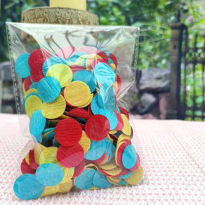 1 Inch Yellow Ivory Party Scatter Table Decoration for Baby Shower Ombre Yellow Birthday Baby Shower Bee Sunflower Lemon Party Supplies Crepe Paper Confetti1000 Pcs