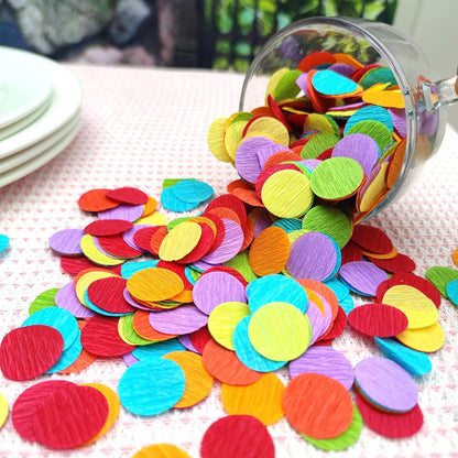 1 Inch Yellow Ivory Party Scatter Table Decoration for Baby Shower Ombre Yellow Birthday Baby Shower Bee Sunflower Lemon Party Supplies Crepe Paper Confetti1000 Pcs